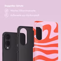 Selencia Vivid Back Cover Samsung Galaxy S25 Edge - Dream Swirl Pink