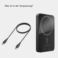 Selencia Vivid Powerbank 5.000 mAh - MagSafe und Qi - Black / Wavy Baby Choco