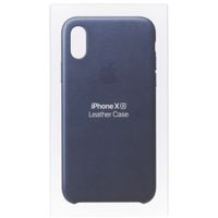 Apple Leder-Case Blau für das iPhone Xs