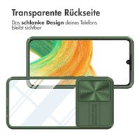 imoshion Back Cover mit Kameraschieber für das Samsung Galaxy A33 - Dunkelgrün