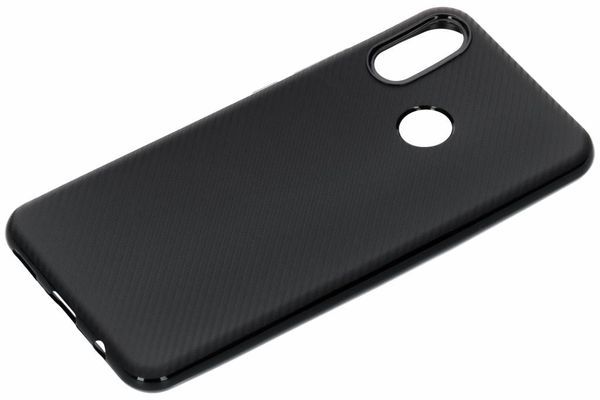 Carbon-Hülle Schwarz für das Huawei P Smart Plus