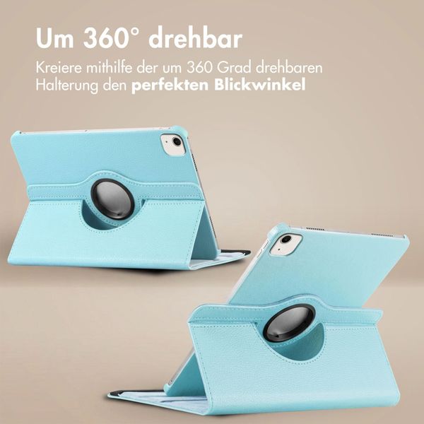 imoshion 360° drehbare Klapphülle Apple iPad Air 13 Zoll (2026) M4 / (2025) M3 / (2024) M2 - Hellblau