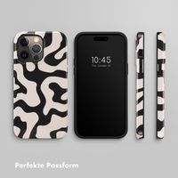 Selencia Vivid Tough Back Cover für das Apple iPhone 14 Pro Max - Art Wave Black