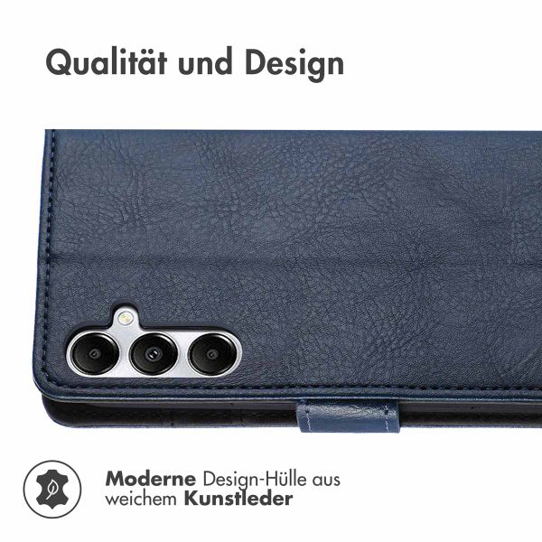 imoshion Luxuriöse Klapphülle Samsung Galaxy A15 (5G/4G) - Dunkelblau