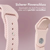 imoshion Geflochtenes Silikonarmband für das  Apple Watch Series 1 t/m 11 / SE / Ultra (44/45/46/49 mm) - Rosa