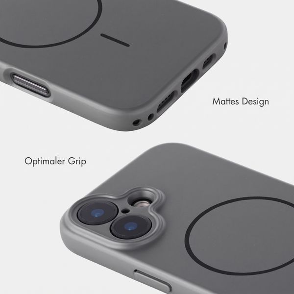 Accezz Grip Backcover mit MagSafe Apple iPhone 17 - Grau