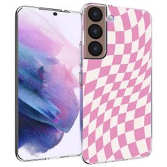 imoshion Design Hülle für das Samsung Galaxy S22 - Retro Pink Check