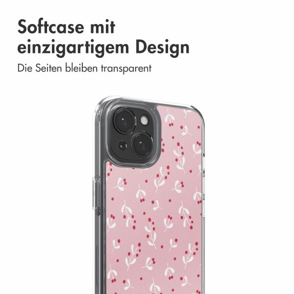 imoshion Design Hülle Apple iPhone 15 - Berries Blush