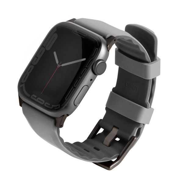 Uniq Linus AiroSoft™ Silikonarmband für das  Apple Watch Series 1 t/m 11 / SE / Ultra (44/45/46/49 mm) - Chalk Grey