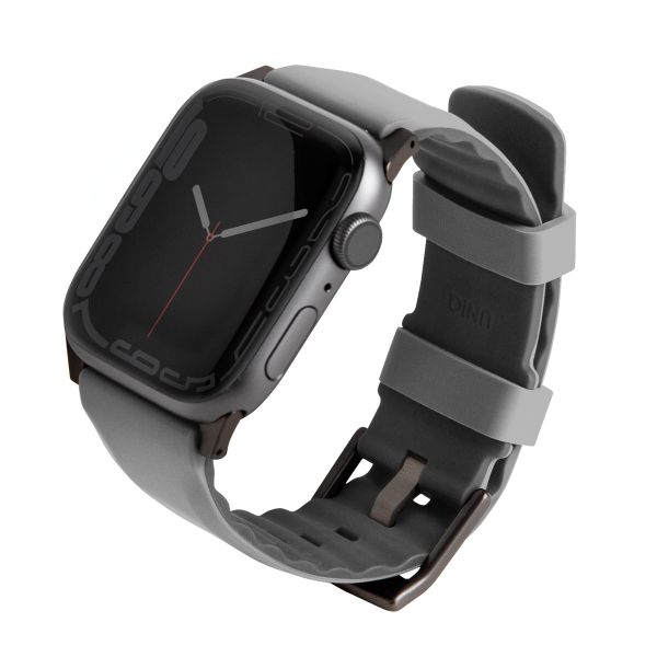 Uniq Linus AiroSoft™ Silikonarmband für die Apple Watch Series 1 bis 10 / SE / Ultra (2) (44/45/46/49 mm) - Kreidegrau