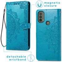 imoshion Mandala Klapphülle für das Motorola Moto E30 / E40 - Türkis