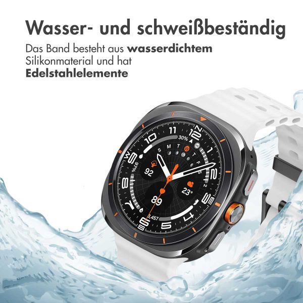 imoshion Ocean Silikonarmband für das  Samsung Galaxy Watch Ultra (2024/2025) - Weiß