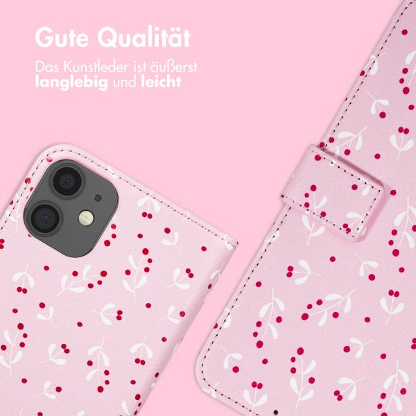 imoshion Design Klapphülle Apple iPhone 12 (Pro) - Blush Berries