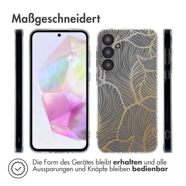 imoshion Design Hülle Samsung Galaxy A35 - Golden Leaves