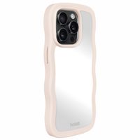 Holdit Wavy Case Apple iPhone 15 Pro Max - Light Beige / Mirror