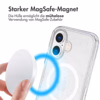 imoshion Sparkle Back Cover mit MagSafe Apple iPhone 17 - Transparent
