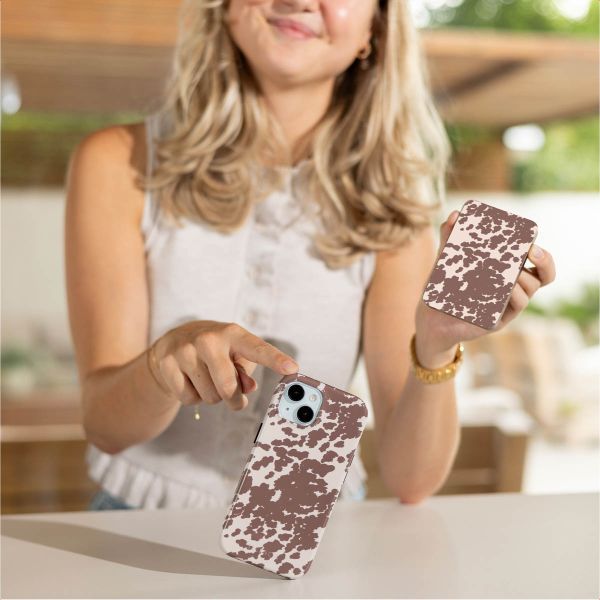 Selencia Vivid Powerbank 5.000 mAh - MagSafe und Qi2 - Desert Gold / Country Moo'd