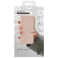 iDeal of Sweden Magnet Wallet+ Klapphülle Apple iPhone 16 - Pink