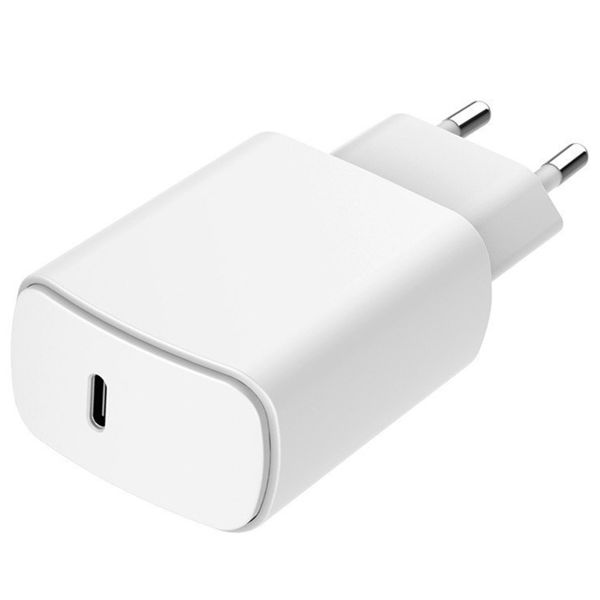 Just Green Wand-Ladegerät - Recycelbar - Ladegerät USB-C - Power Delivery - 25W - Weiß