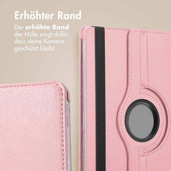 imoshion 360° drehbare Klapphülle Samsung Galaxy Tab S9 11.0 Zoll / Tab S10 FE / S9 FE 10.9 Zoll - Rosa