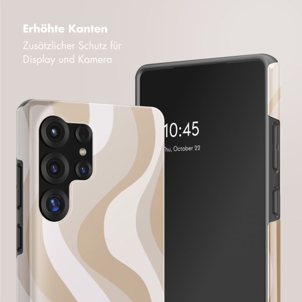 Selencia Vivid Back Cover Samsung Galaxy S25 Ultra - Desert Waves Beige