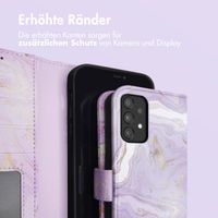 imoshion Design Klapphülle Samsung Galaxy A33 - Purple Marble
