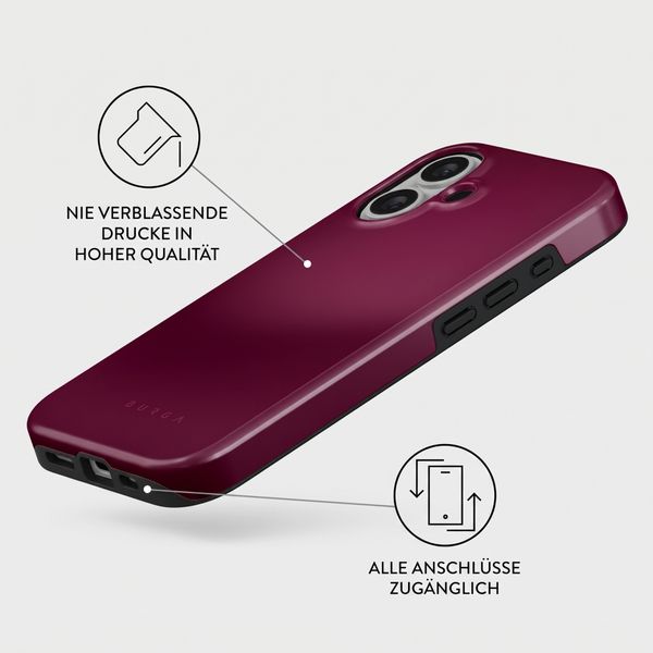 Burga Tough Back Cover MagSafe Apple iPhone 16 - Dark Cherry
