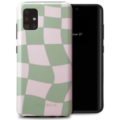 Selencia Vivid Tough Back Cover für das Samsung Galaxy A51 - Groovy Sage Green