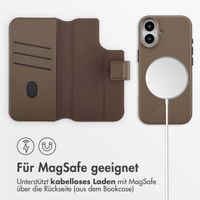 Accezz 2-in-1 Klapphülle aus Leder mit MagSafe Apple iPhone 17 - Kaffeebraun