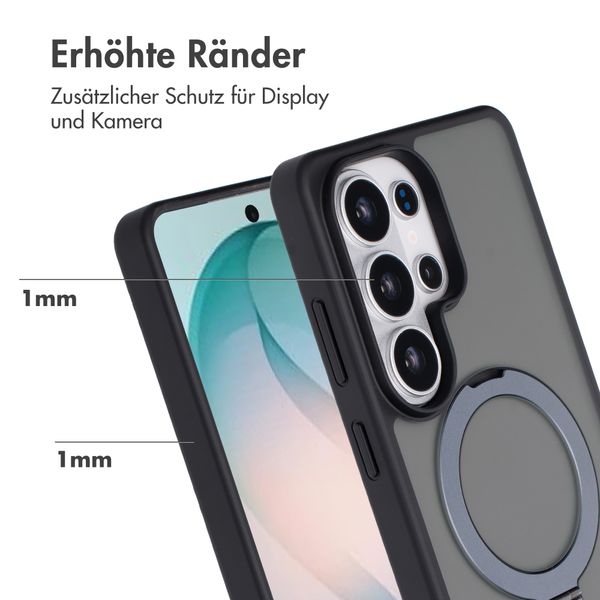 Accezz Ring Stand Backcover mit MagSafe Samsung Galaxy S26 Ultra - Schwarz