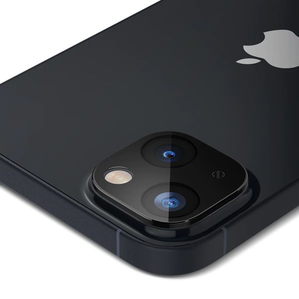 Spigen GLAStR Kameraprotektor aus Glas 2er-Pack für das Apple iPhone 14 / 14 Plus - Schwarz