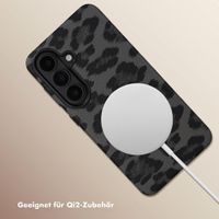 Selencia Sabi Backcover Leopardenmuster mit MagSafe Samsung Galaxy S26 - Midnight Black