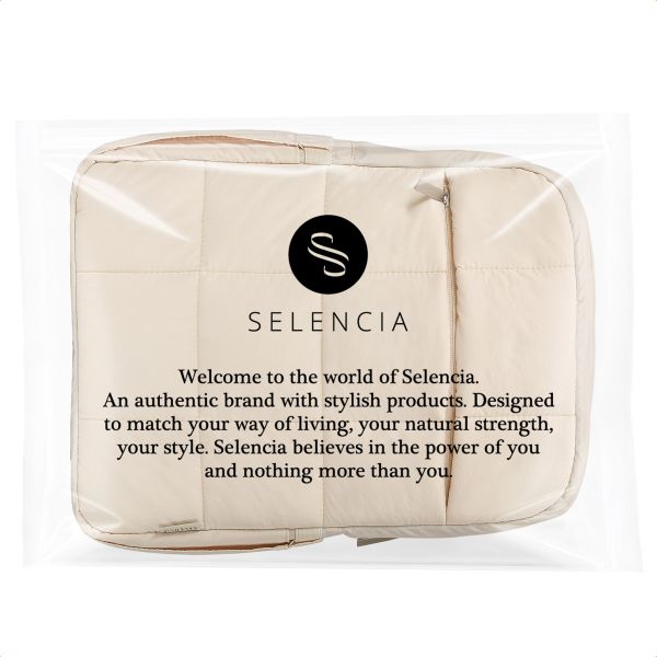 Selencia Vaya Puffy Laptop Rucksack 16 Zoll - Soft Ivory