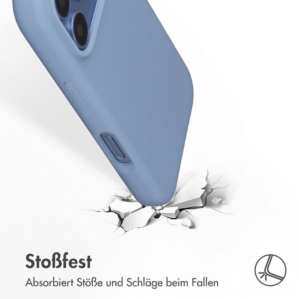 Accezz Liquid Silikoncase mit MagSafe Apple iPhone 18 Pro / 17 Pro - Hellblau