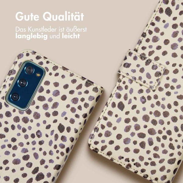 imoshion Design Klapphülle Samsung Galaxy S20 FE - Black And White Dots