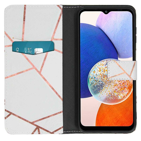 imoshion Design TPU Klapphülle Samsung Galaxy A14 (5G) - White Graphic