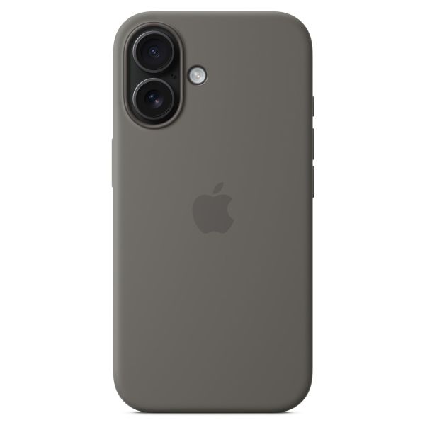 Apple Silikon-Case MagSafe für das iPhone 16 - Stone Gray