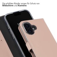 Selencia Echtleder Klapphülle Apple iPhone 16 - Dusty Pink