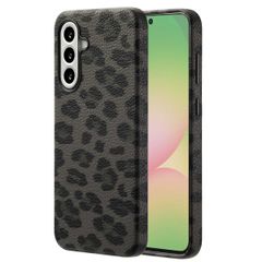 Selencia Sabi Backcover Leopardenmuster mit MagSafe Samsung Galaxy A56 - Midnight Black
