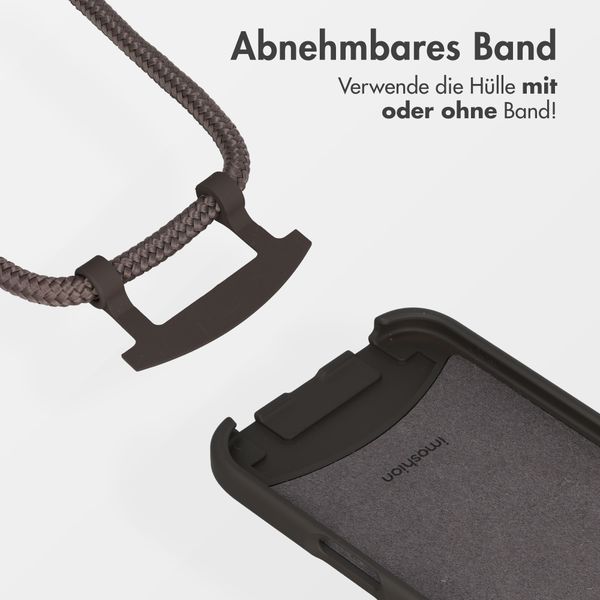 imoshion Color Backcover mit abnehmbarem Handykette und MagSafe Apple iPhone 17 Pro Max - Black Coffee