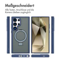Accezz Ring Stand Backcover mit MagSafe Samsung Galaxy S24 Ultra - Blau