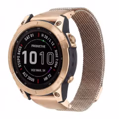 imoshion QuickFit® Milanese Armband -   Garmin 22 mm Anschluss - Größe L/XL - Rose Gold