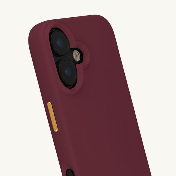 Selencia Rivièra Backcover mit MagSafe mit abnehmbaren Haken Apple iPhone 17 - Bold Burgundy