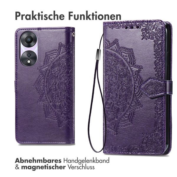 imoshion Mandala Klapphülle Oppo A58 - Violett