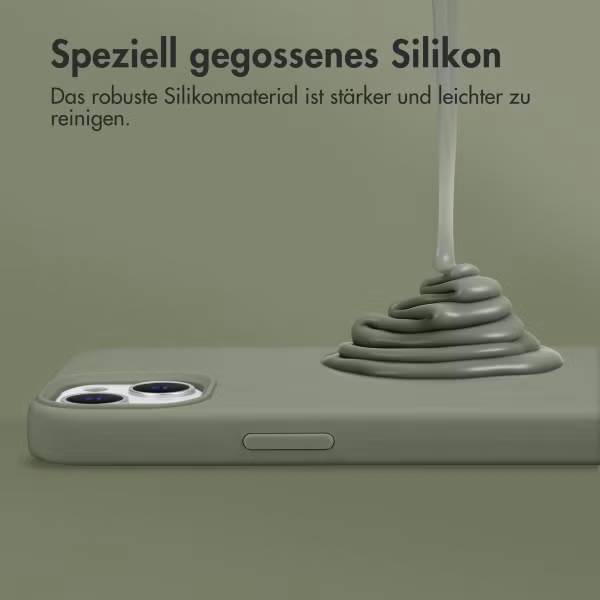 Accezz Liquid Silikoncase mit MagSafe Samsung Galaxy S25 Plus - Cooper Green