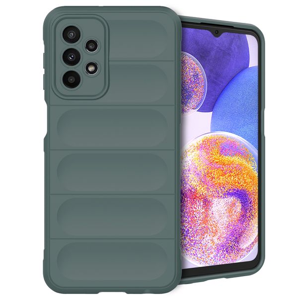 imoshion EasyGrip Back Cover für das Samsung Galaxy A23 (5G) - Dunkelgrün