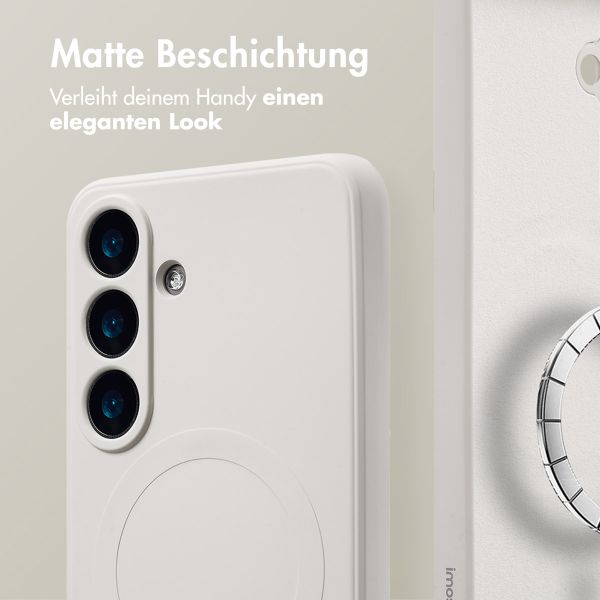 imoshion Color Back Cover mit MagSafe für das Samsung Galaxy S25 - Beige
