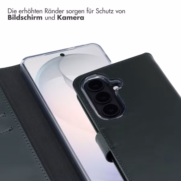 Selencia Echtleder Klapphülle Samsung Galaxy S26 - Grün