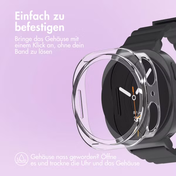 imoshion Bumper Hard Case für das Samsung Galaxy Watch 8 (40 mm) - Transparent