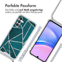 imoshion Design Hülle mit Band Samsung Galaxy A15 (5G/4G) - Petrol Green Graphic